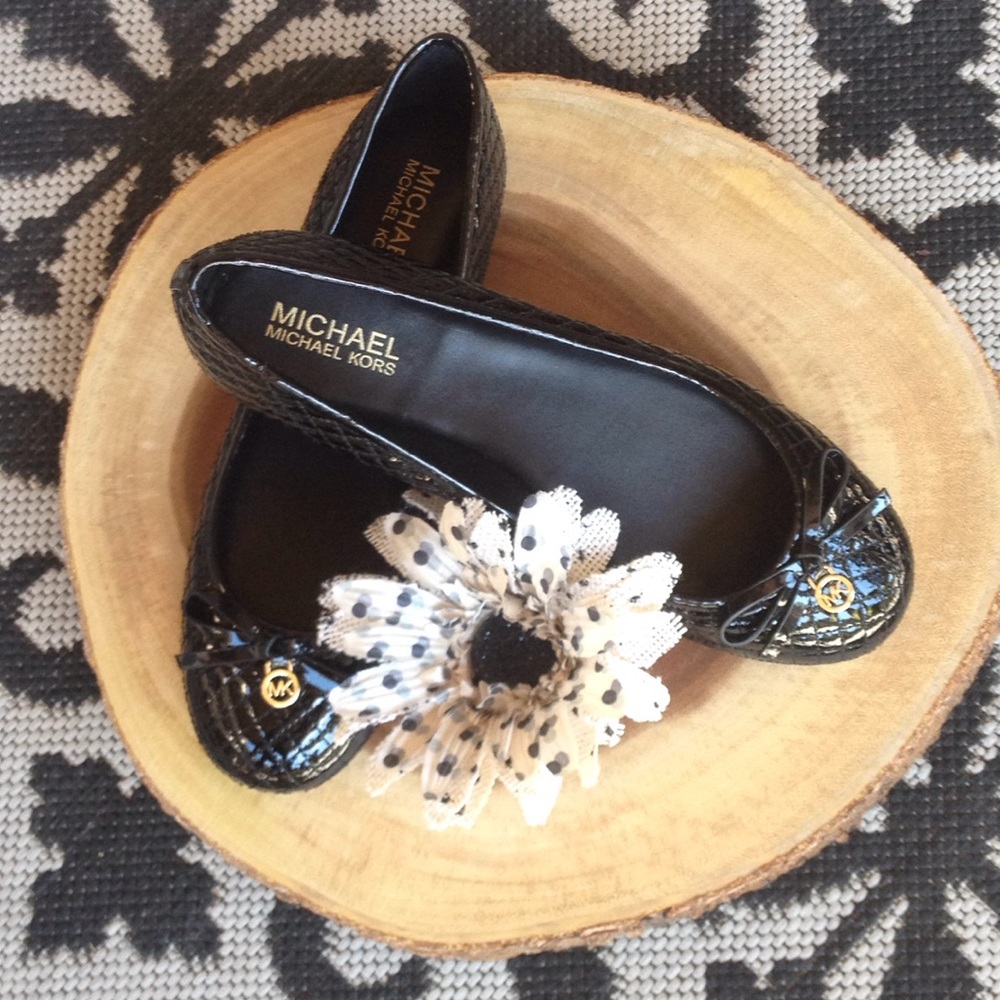 Michael Kors Black Ballet Flats